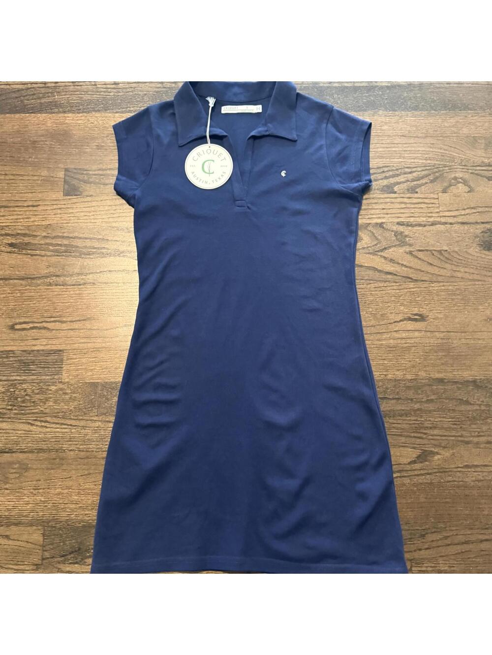 NWT Criquet Women's Ladybird Navy Polo Mini Dress Size Small